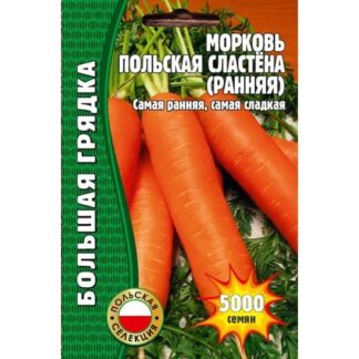 Морковь Польская Сластёна (ранняя) 3500 шт