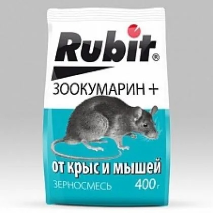 Рубит Зоокумарин (зерновая смесь) 400 г Рубит Зоокумарин (зерновая смесь) 400 г